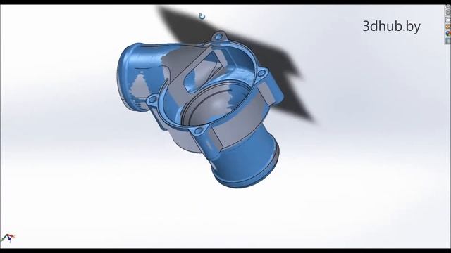3D cканирование, создание твердотельной модели и 3D печать воздушной турбины смотреть онлайн