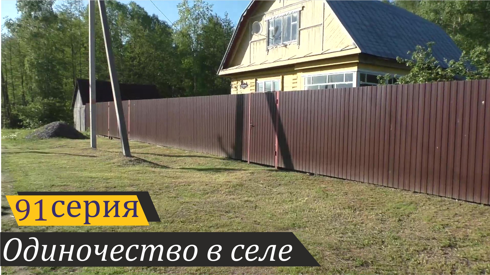 Гуси, картошка, обзор усадьбы. Одиночество в селе, серия 91 смотреть онлайн