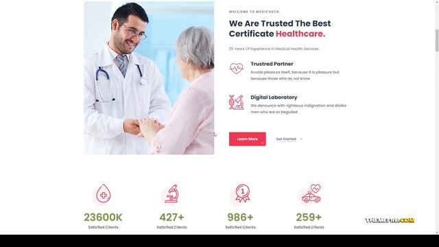 Medicheck Medical and Health WordPress Theme medical theme medicine Website Builder смотреть онлайн