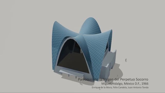 Paraboloides hiperbólicos de Bordes Curvos, F. Candela смотреть онлайн