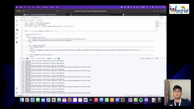 AI Code Generator App with WorqHatAI & NextJS смотреть онлайн