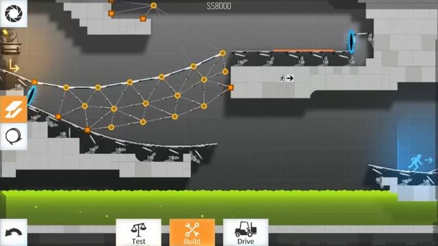 Bridge Constructor Portal Level 16 Walkthrough смотреть онлайн