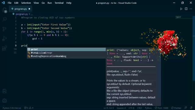 GCD of Two Number in Python | Python for Beginners | #PythonTutorial | #EICS #Python смотреть онлайн