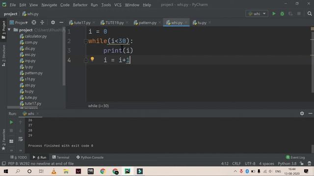 While Loop in Python | Python Tutorials for Beginners in Hindi | Part-22 | #PythonProgramming смотреть онлайн