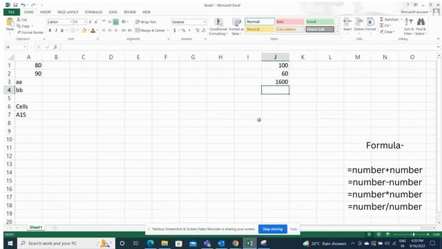 Basic Formula of EXCEl. #excel #tutorial #plus #minus #multiplication #divide. =number sign number. смотреть онлайн