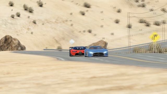 Bugatti Vision GT vs Mercedes-Benz AMG Vision GT at Black Cat Country