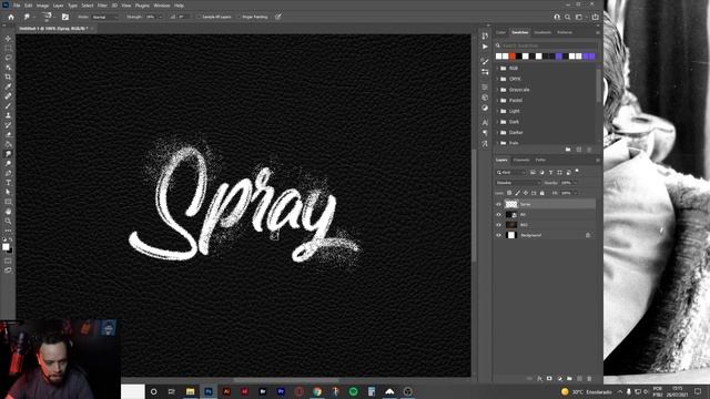 Como fazer um efeito de texto de Spray no Photoshop смотреть онлайн