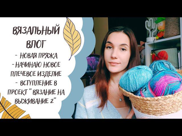 ВЯЗАЛЬНЫЙ ВЛОГ №23 | Новая пряжа, новый процесс, вступаю в СП "Вязание на выживание 2" смотреть онлайн