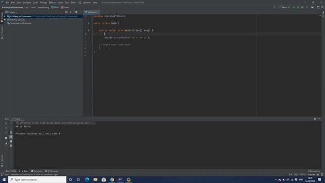 Java: Printing out Statements to the Console + Basic Variables смотреть онлайн