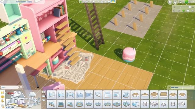 PEACH'S WORKSHOP! DOLLHOUSE ?? | The Sims 4 Nifty Knitting | Speed Build | NO CC смотреть онлайн
