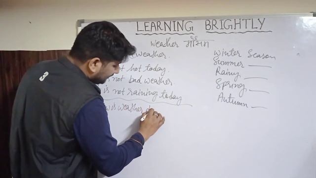 #Learningbrightly| Use of it for Weather in present and past situation| смотреть онлайн