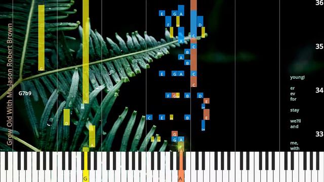 🎹Grow Old With Me, Chord & Lyrics, Jason Robert Brown, Synthesia Piano смотреть онлайн