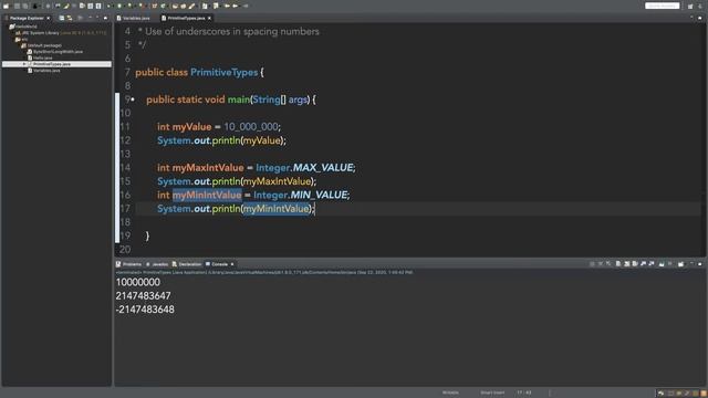Lesson 1.6 - Overflow/Underflow, Concatination, Wrapper Classes, смотреть онлайн