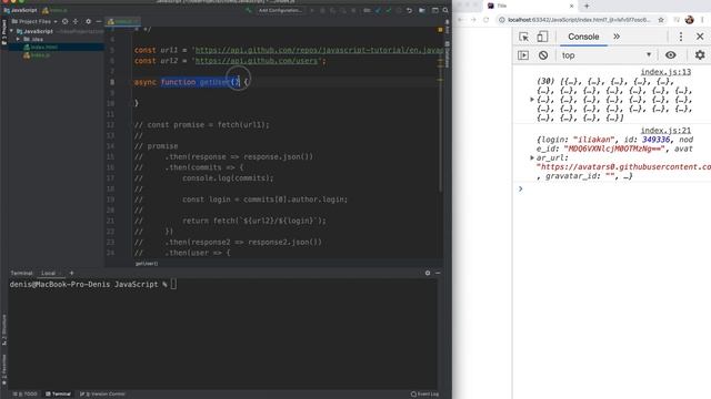 JavaScript. 4. Async / Await. Что это, как работает (с примером) смотреть онлайн