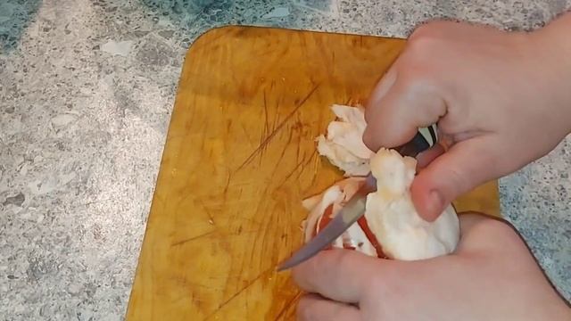 Салат с грейпфрутом и тунцом. смотреть онлайн