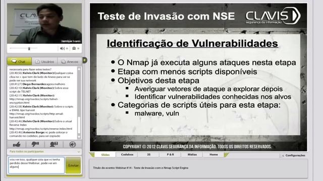[HD] Webinar #14 - Teste de Invasão com o Nmap Scripting Engine - Clavis смотреть онлайн