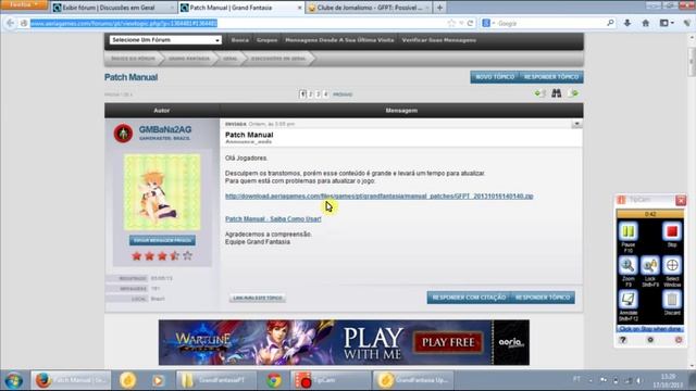 Tutorial de como Rodar Patch Manual GFPT смотреть онлайн