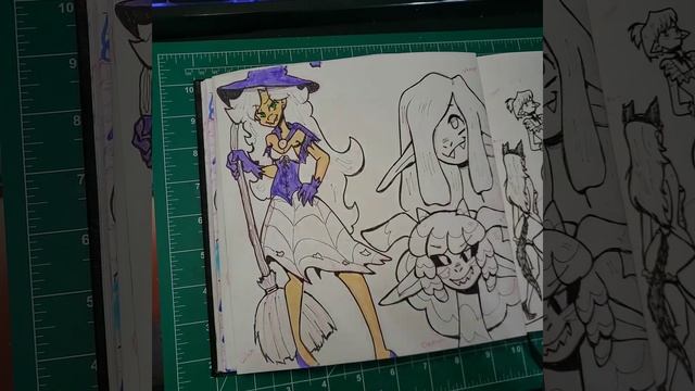 Minerva Witchy Halloween Doodle - Speedpaint смотреть онлайн