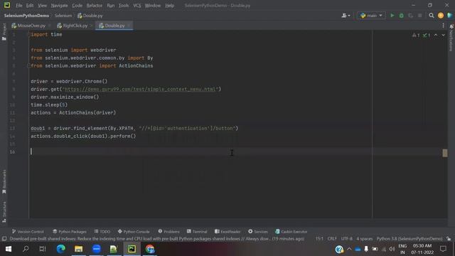 Python With Selenium Part 27: Mouse Actions | Double Click смотреть онлайн