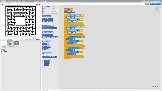 How to Make a Simple Maze Game In Scratch! смотреть онлайн