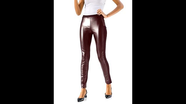 КОЖАНЫЕ ЖЕНСКИЕ БРЮКИ LEATHER PANTS WOMEN смотреть онлайн