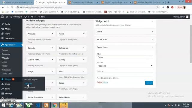 Wordpress Tutorials Part-03 | WordPress plugins | How to add contact form in Wordpress смотреть онлайн
