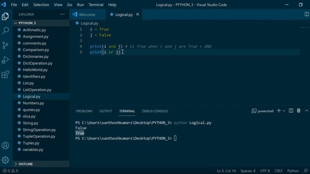 #24 Logical Operators [AND OR NOT] in Python | Python for beginners | 2021 смотреть онлайн