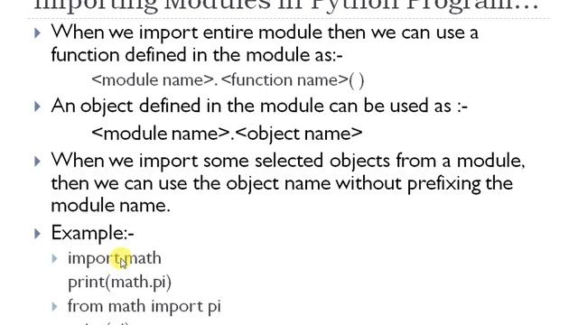 Unit II || Modules in Python || CBSE Class XI Computer Science смотреть онлайн