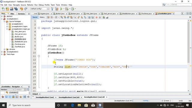 How to create JComboBox in java || in NetBeans || Java Swing. смотреть онлайн