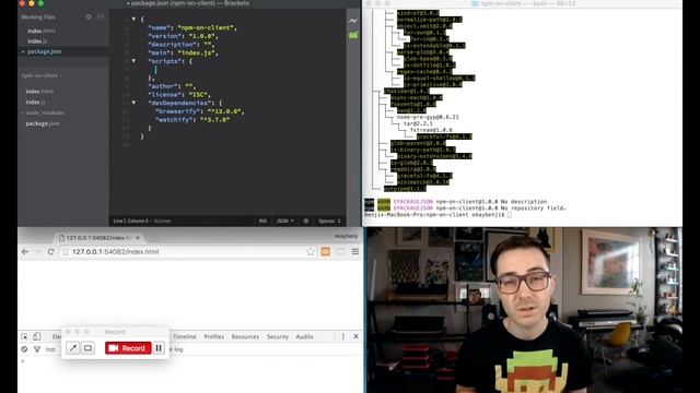 NPM client-side without a task runner! смотреть онлайн