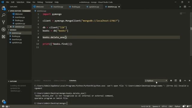 MongoDB Deletion: How to Delete in MongoDB - Full Stack Python Programming смотреть онлайн