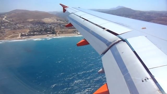 Easyjet Airbus A320 Landing at Heraklion Airport, Crete. смотреть онлайн