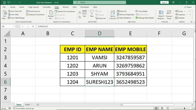 Remove Data Validation Restrictions From Multiple Cell Range | 2 Ways to Clear Data Validation | VB смотреть онлайн
