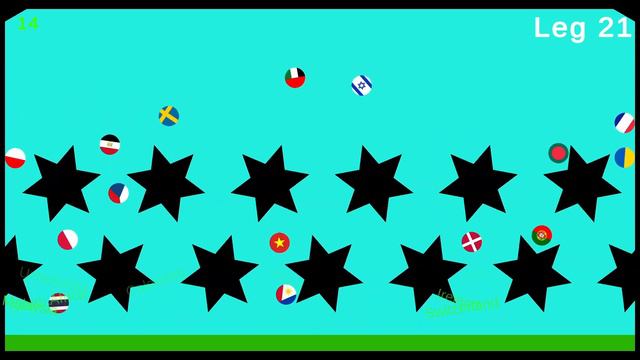 50 Countries Marble Race League Season 27 Day 5/10 Marble Race In Algodoo