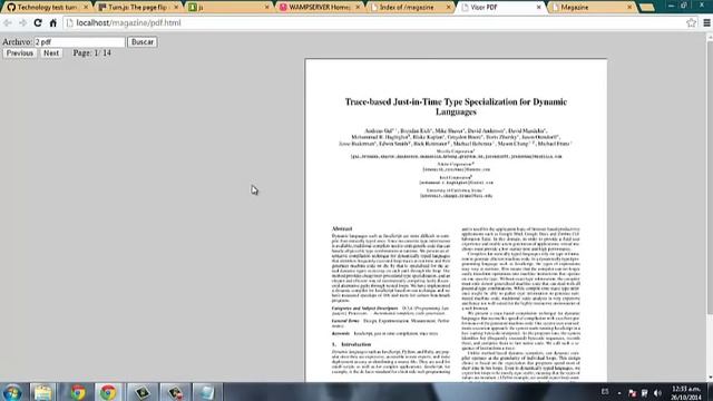 turn.js +pdf.js (Visualizar pdf como libro HTML5 JavaScript) смотреть онлайн