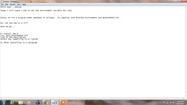 Set Environment Variable for JAVA in Windows 7 смотреть онлайн