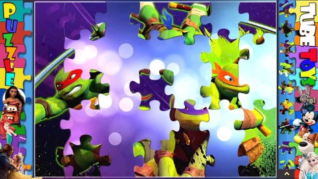 NINJA TURTLES Puzzle Games Rompecabezas Jigsaw Puzzles Kids Toys