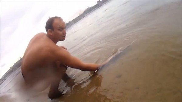 Испытание подводного ружья Sargan Ripus 600. Геннадий Иванович проверяет.