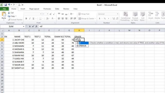 HOW TO GRADE STUDENTS USING MICROSOFT EXCEL 2018 смотреть онлайн