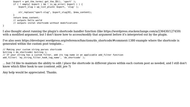 Wordpress: How to modify shortcode attributes with data from current post? смотреть онлайн