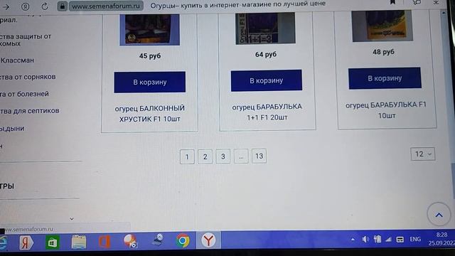 Где и как можно приобрести семена овощей, которые показывала в летних роликах. смотреть онлайн
