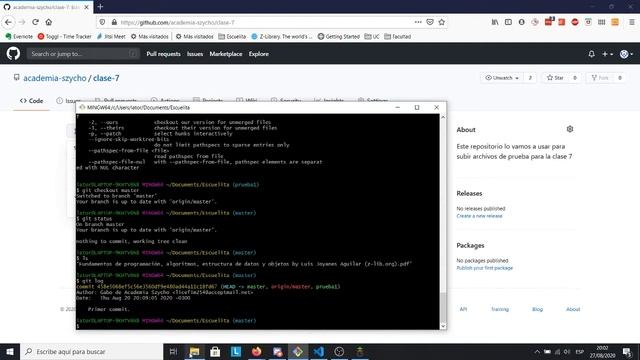 Curso de Programación con Python Clase 07 - GITHUB смотреть онлайн