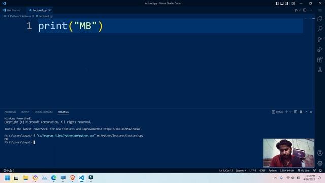 First Program in Python in English | Print in python -Session 3 смотреть онлайн
