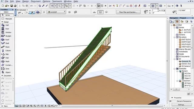 How to trim a wall to a stair in ArchiCAD 15 смотреть онлайн