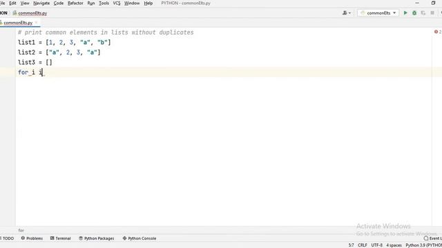 Print common elements in 2 lists without duplicates in python смотреть онлайн