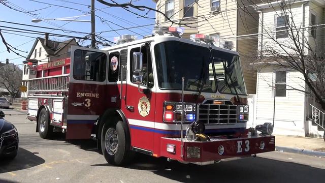 Paterson NJ Fire Department BRAND NEW Engine 3 2020 Ferrara Responding out of the Lakeview Firehous смотреть онлайн