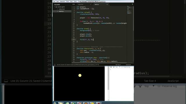 p5js Viewport Game Canvas tutorial смотреть онлайн