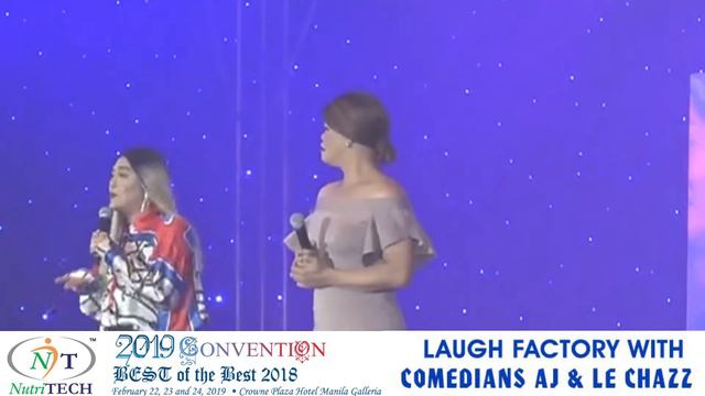 NutriTECH Convention 2019 Laugh Factory with Comedians AJ and Le Chazz смотреть онлайн