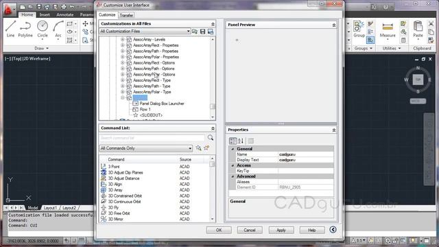 Aula 2.2- Criando novos painéis - Curso Gratuito AutoCAD 2012 Avançado - CADguru смотреть онлайн
