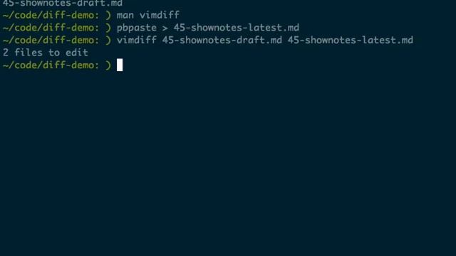 vim diff смотреть онлайн